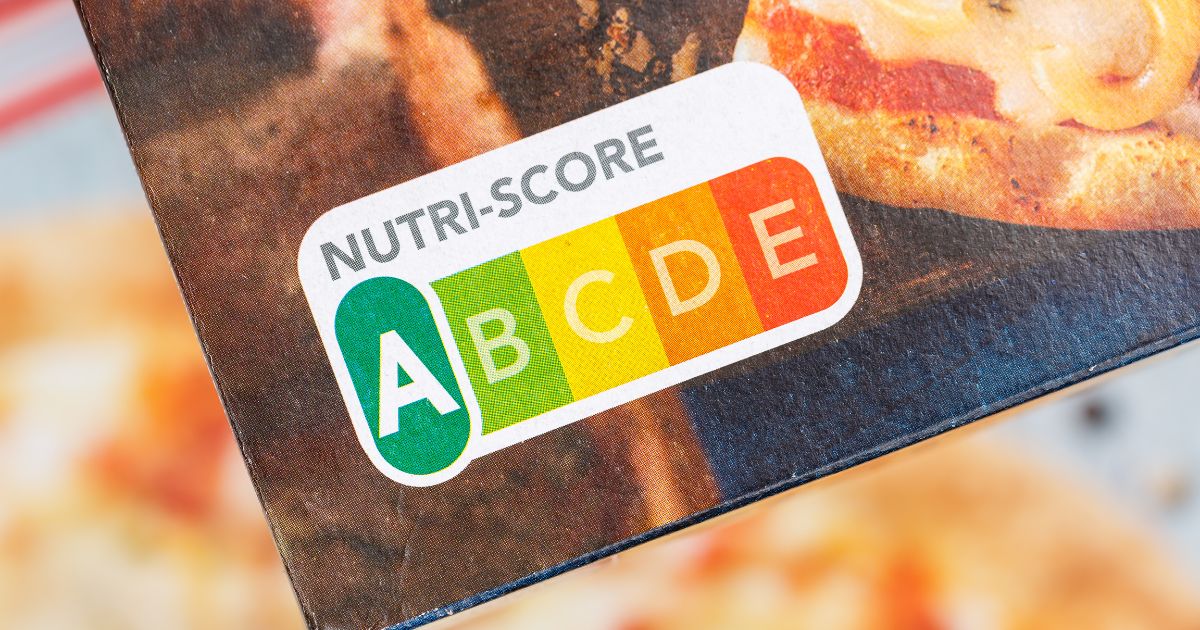 Nutri-Score na opakowaniu pizzy ... zdjęcie